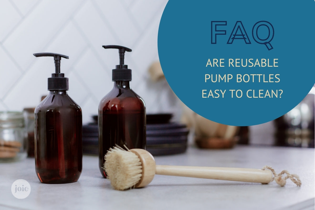 Are refillable shampoo bottles easy to clean?