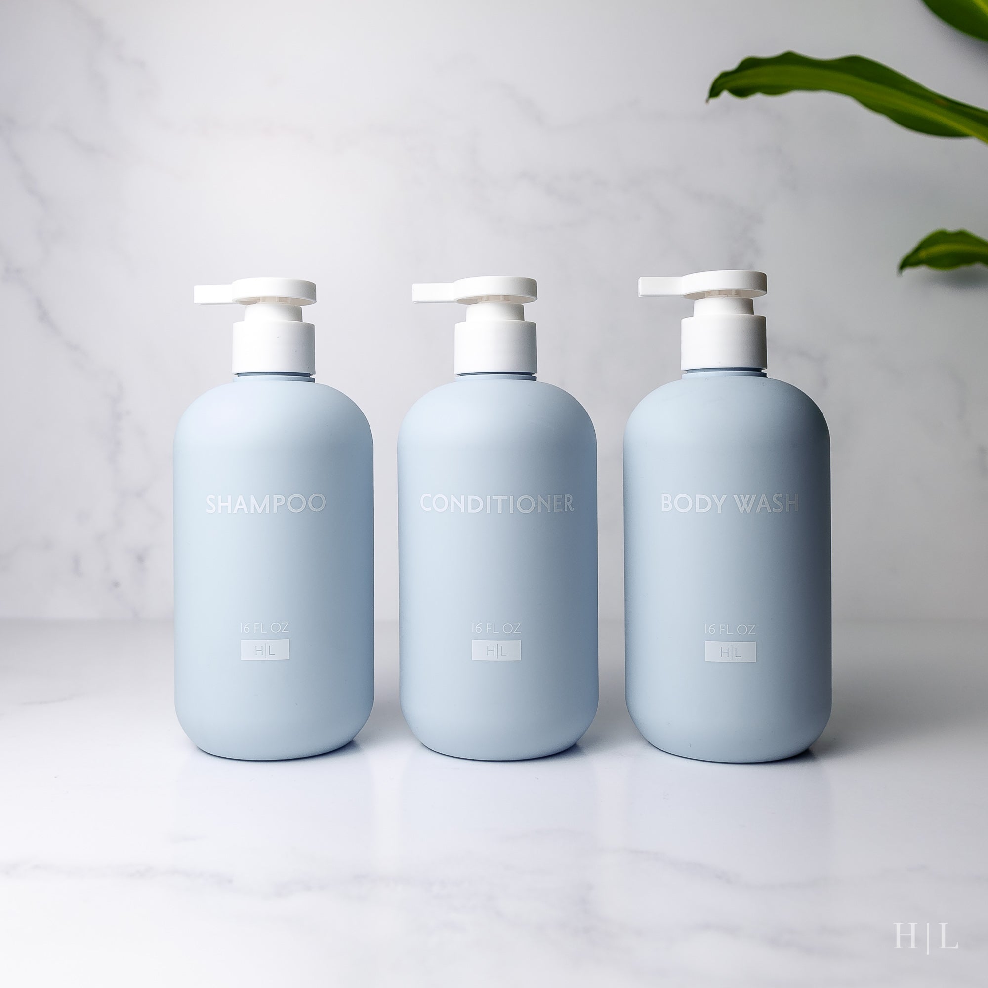 Waimea Collection Color Shower Dispensers, Set of 3 (Shampoo, Conditioner, Body Wash)