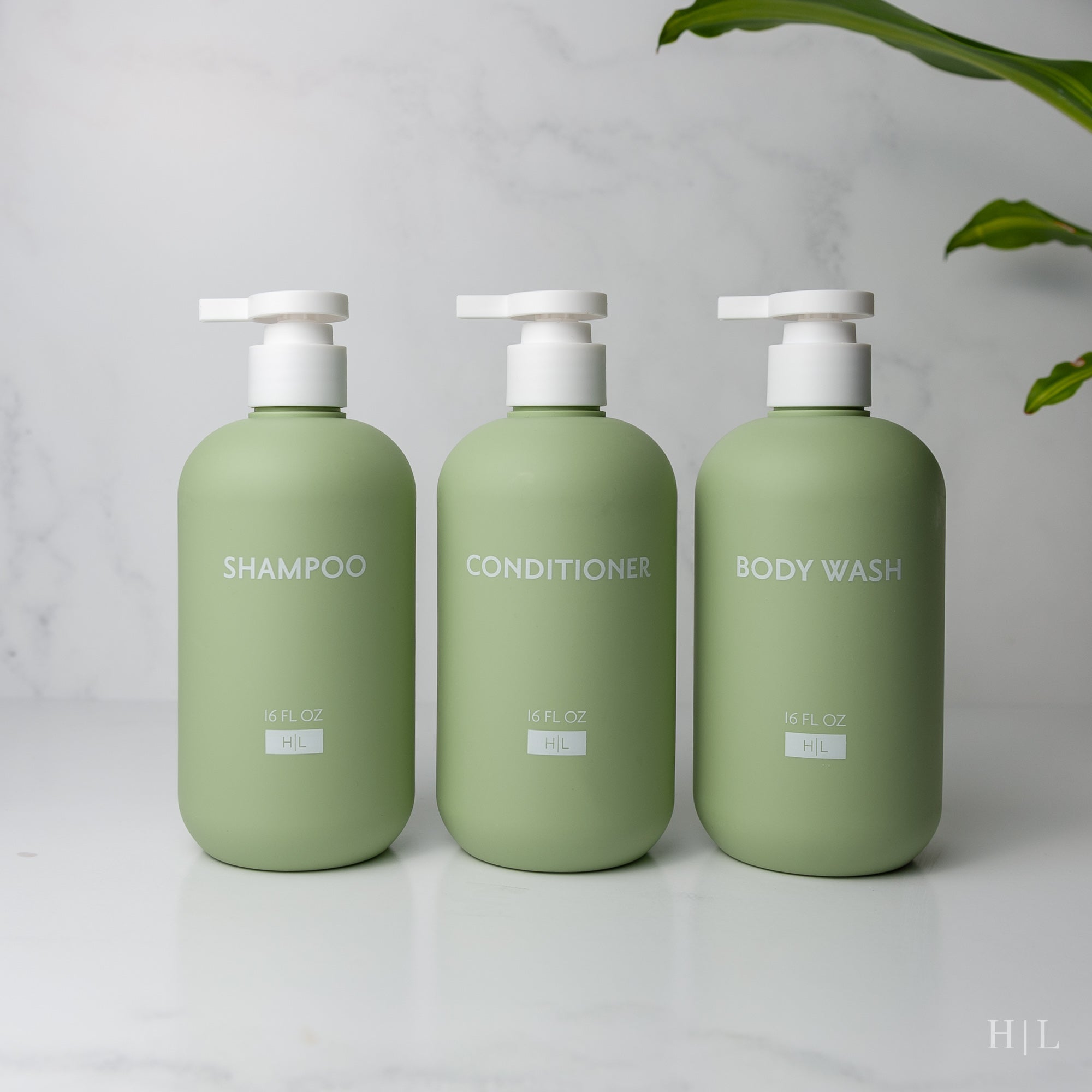 Waimea Collection Color Shower Dispensers, Set of 3 (Shampoo, Conditioner, Body Wash)