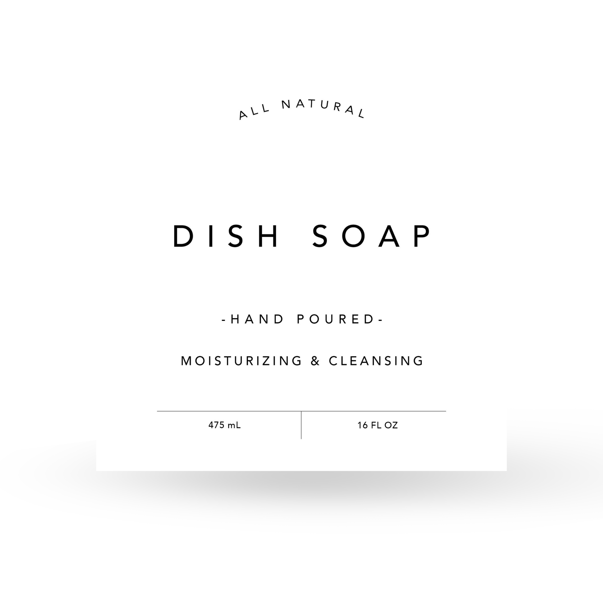 Classic Kitchen Organization Labels for Hand Soap, Dish Soap & Lotion