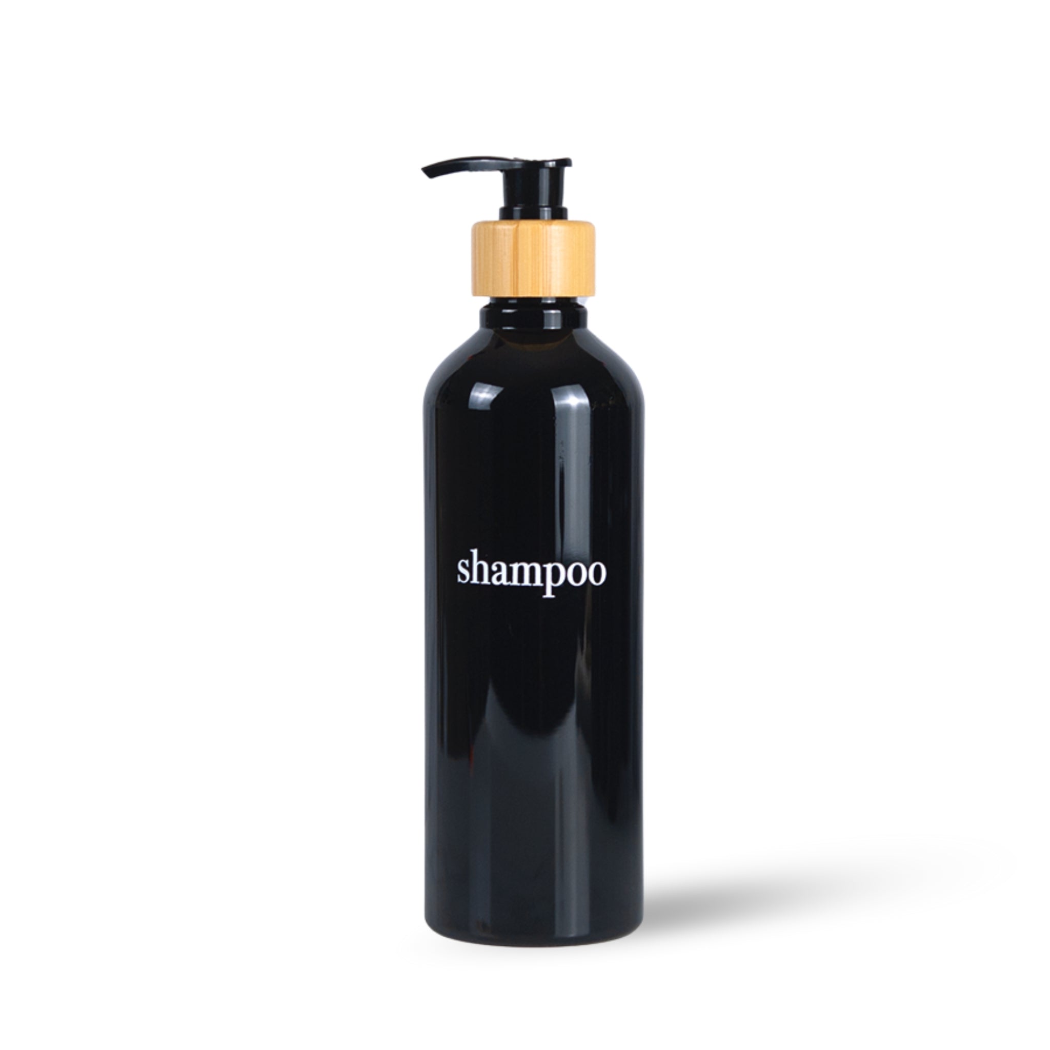 Black Slim Refillable Dispenser - Eco-Friendly, Refillable Bottle Set With Bamboo or Plastic Pumps