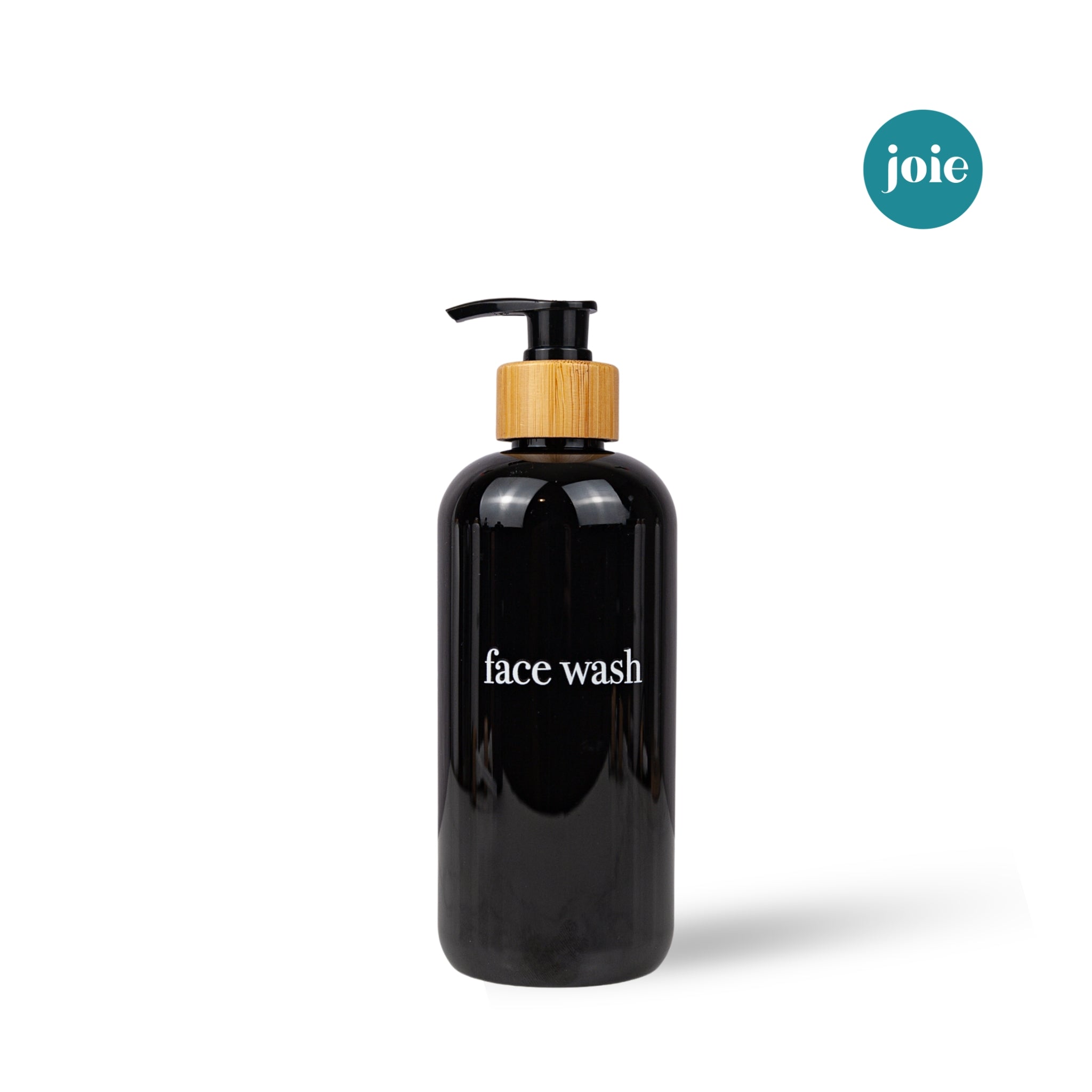 Black Shampoo Dispenser Sets | Shower-Safe, Sturdy Plastic | Stainless Steel, Bamboo or Plastic Pumps