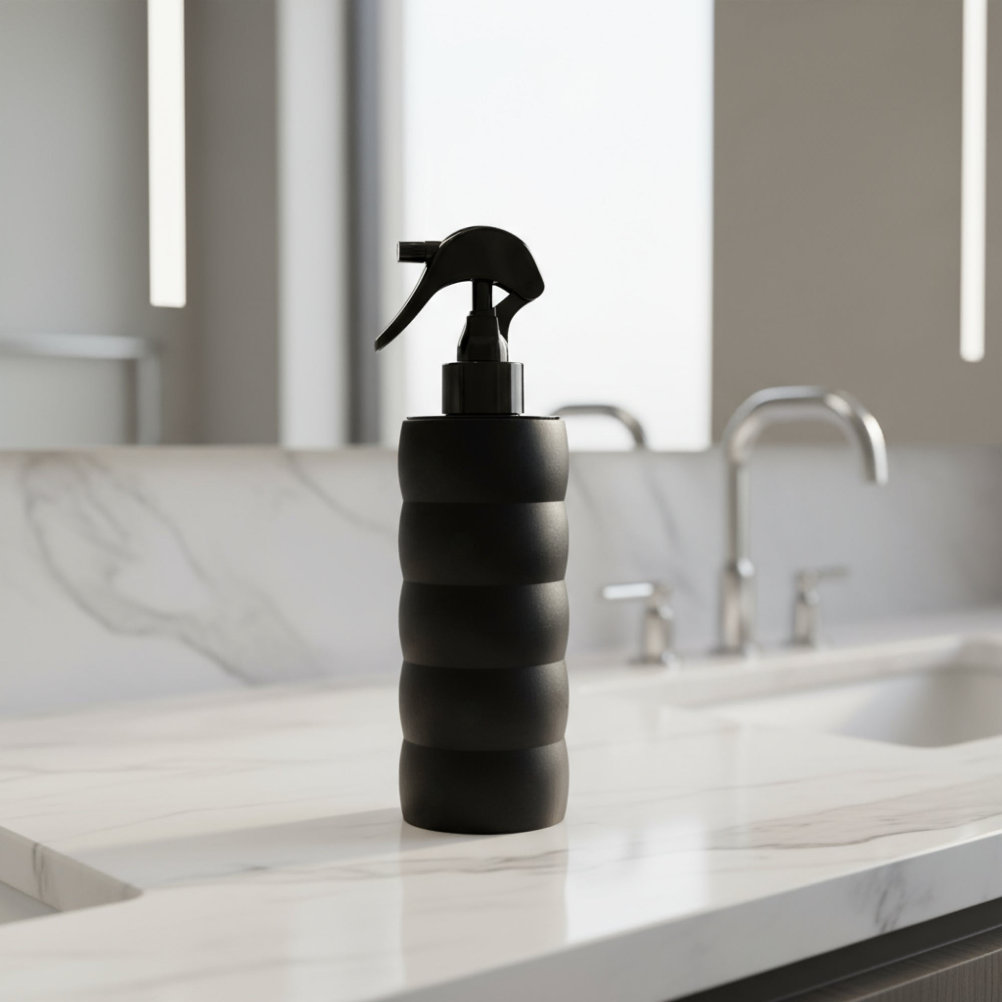 Matte Spray Bottle Modern Design – 5 oz counter top bottle (Black, Cream or Blue Marble)