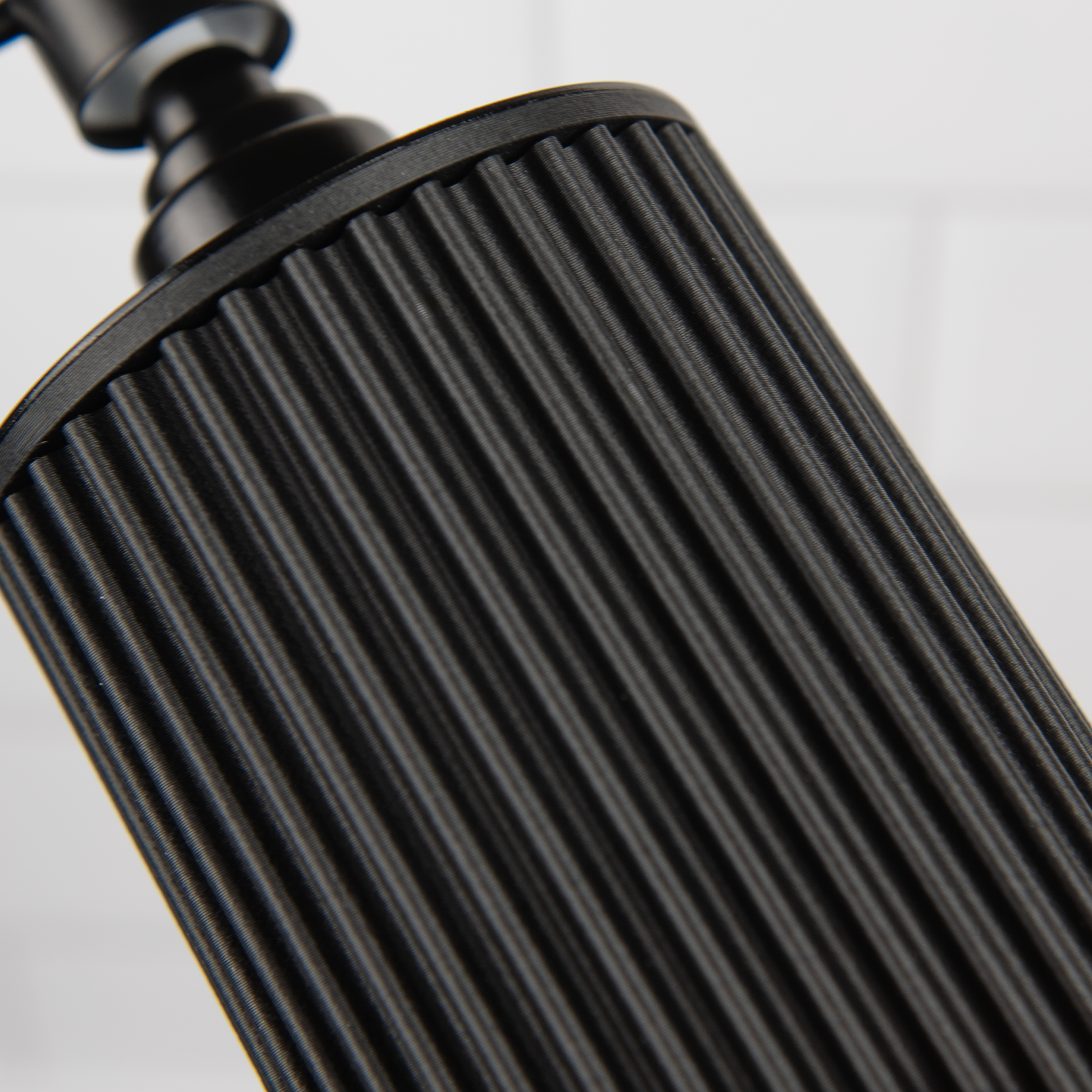 Modern Matte Fluted Soap Dispenser – 12oz (Black or Cream)