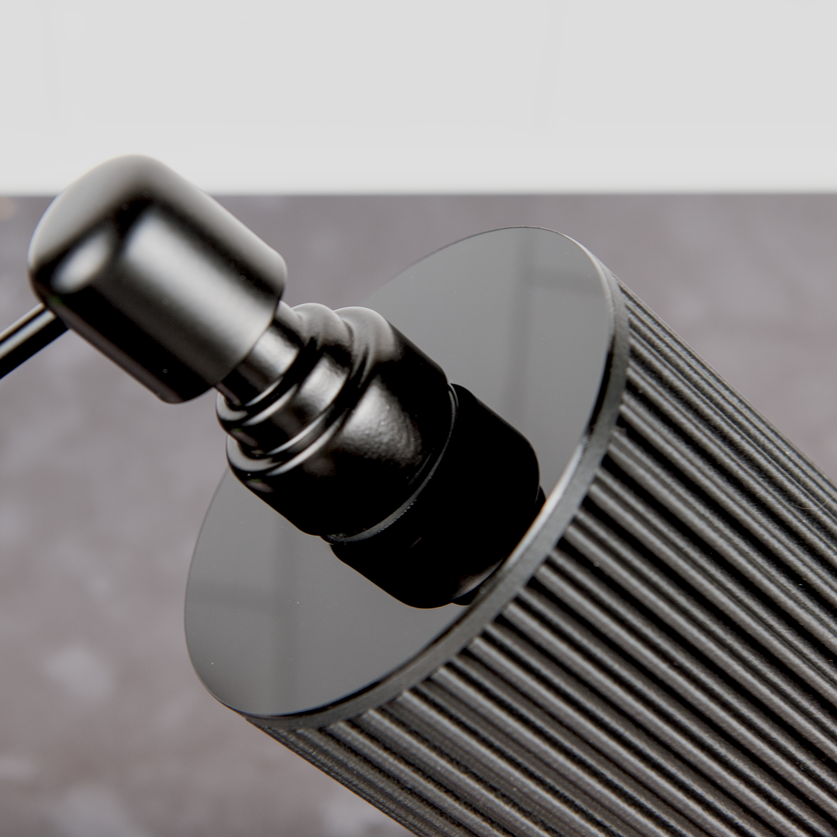 Modern Matte Fluted Soap Dispenser – 12oz (Black or Cream)