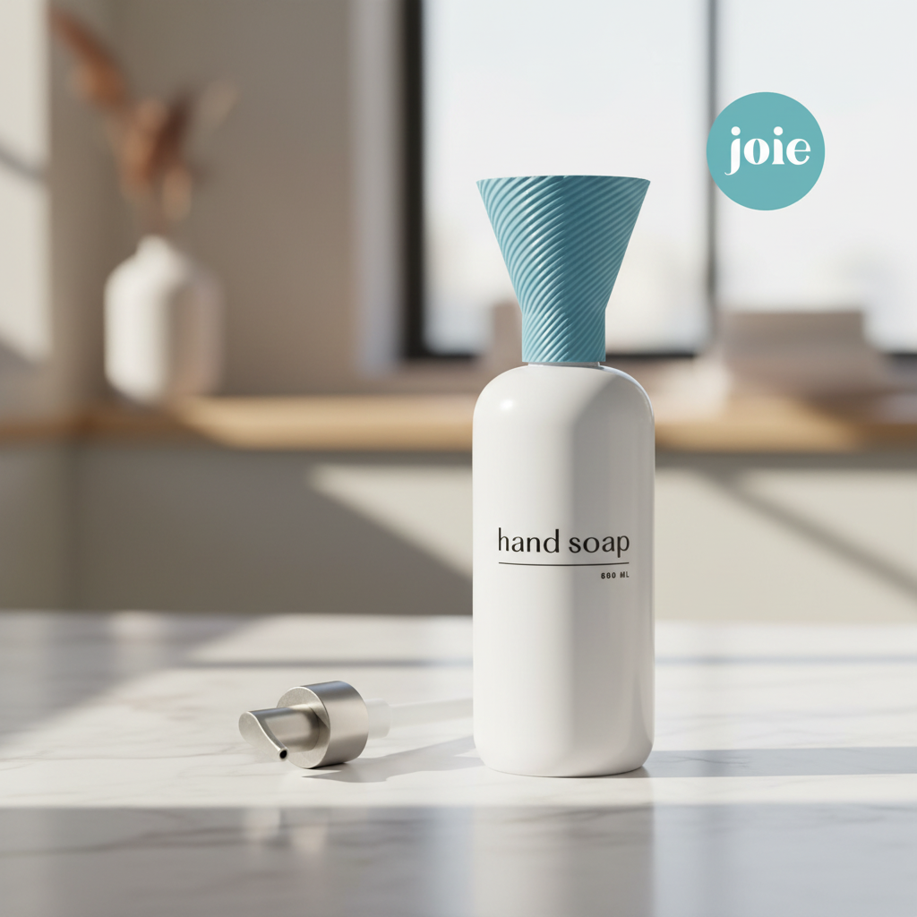 Reusable Funnel - Joie Designs Attachable Funnel for Filling Bottles