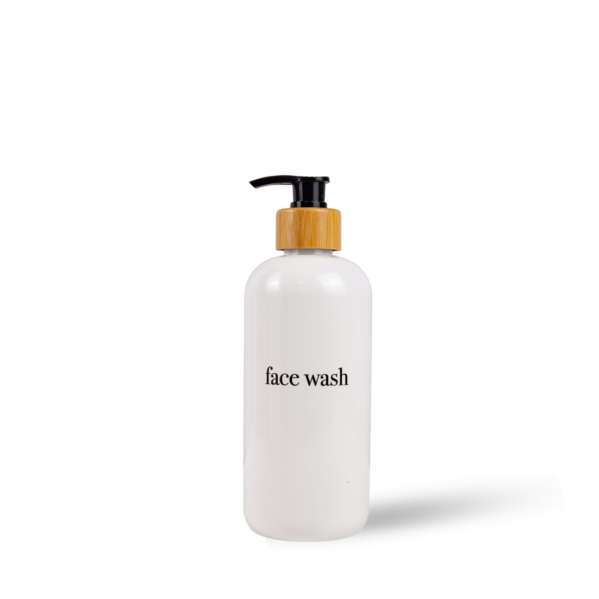 Shampoo & Conditioner Bottle Sets - Refillable | White Dispensers | Bamboo or Plastic Tops